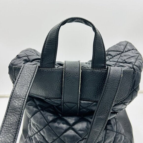 Kenneth Cole Reaction Women's Fold-Over Quilted Backpack Black - Picture 5 of 10